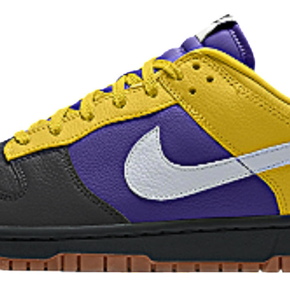 Size 11.5 - Nike Dunk Low Multicoloured 'Lakers' theme